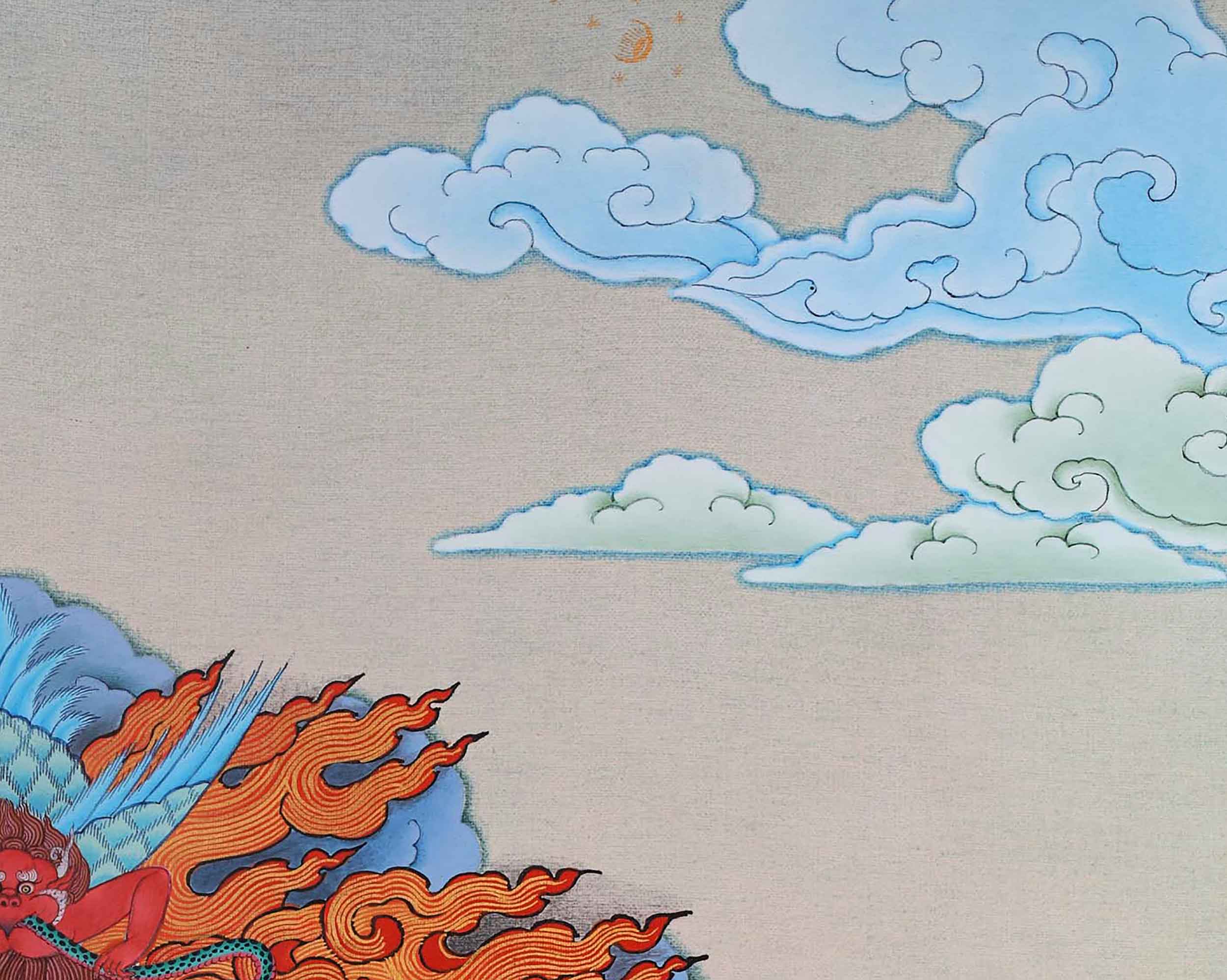 Sakya Mahakala Thangka Art | Invoking Spiritual Attention and Protective Energies
