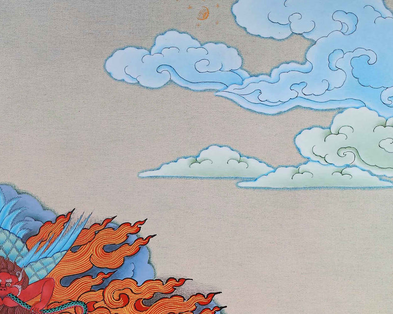 Sakya Mahakala Thangka Art | Invoking Spiritual Attention and Protective Energies