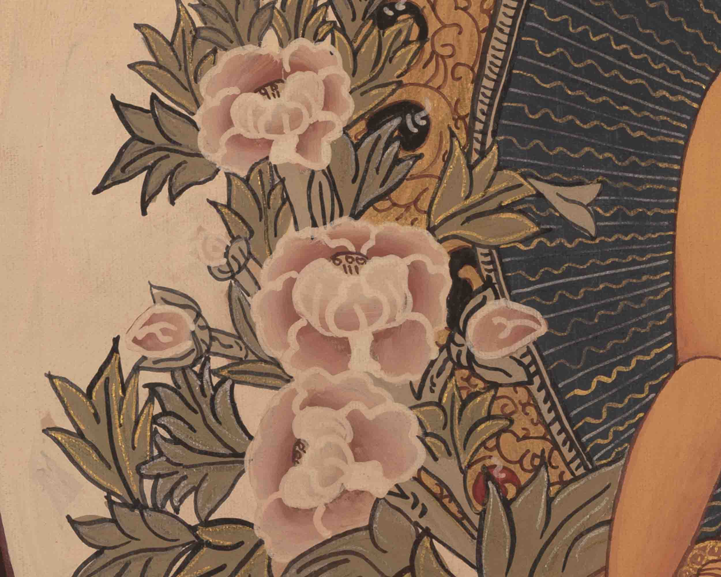 Shakyamuni Buddha Thangka | Religious Artwork | Wall Decors