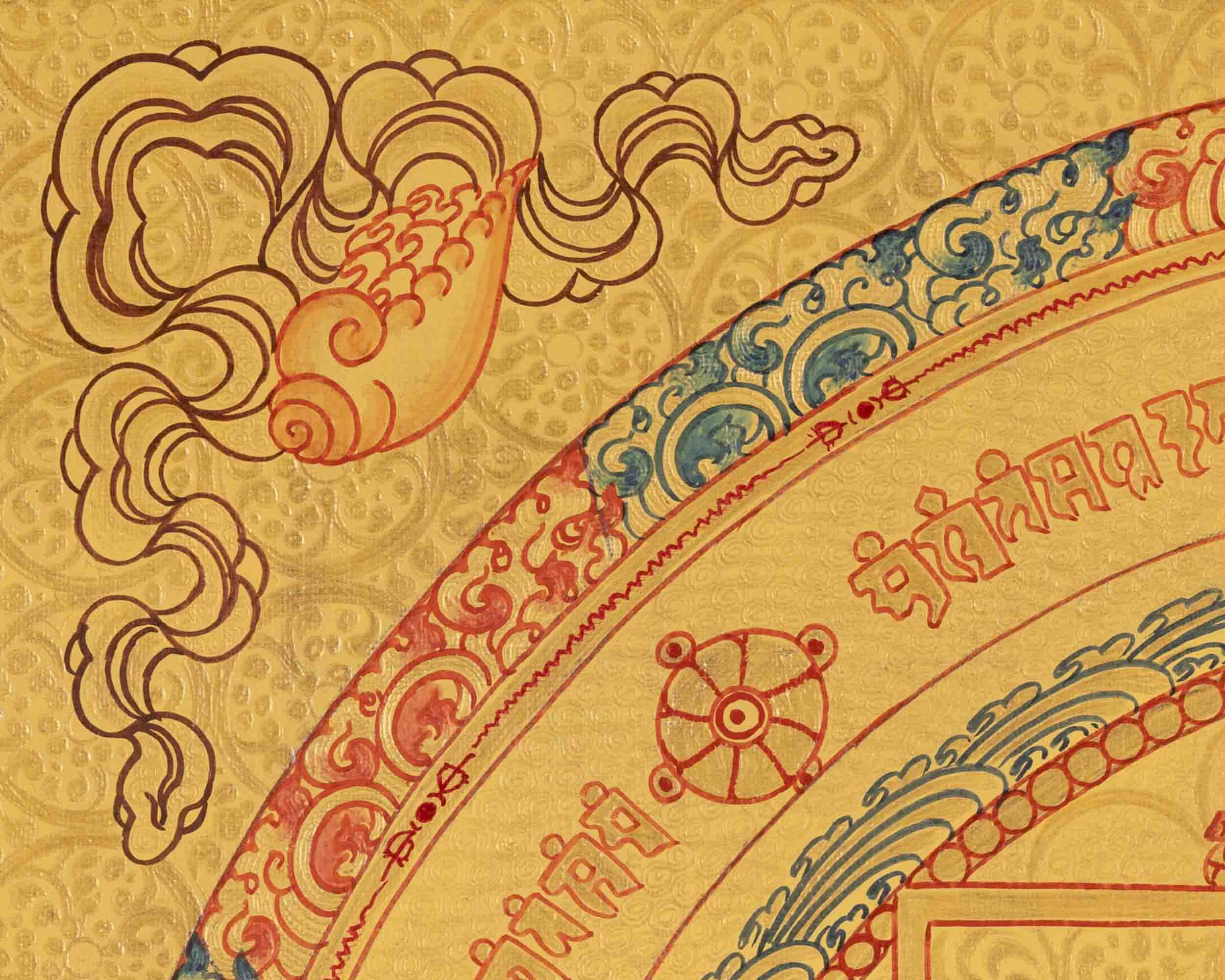 Religious Mandala Thangka | Tibetan Artwork | Traditional Wall Decors