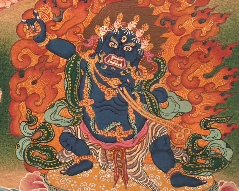 Chenrezig Mandala Thangka | Handpainted Religious Buddhist Art
