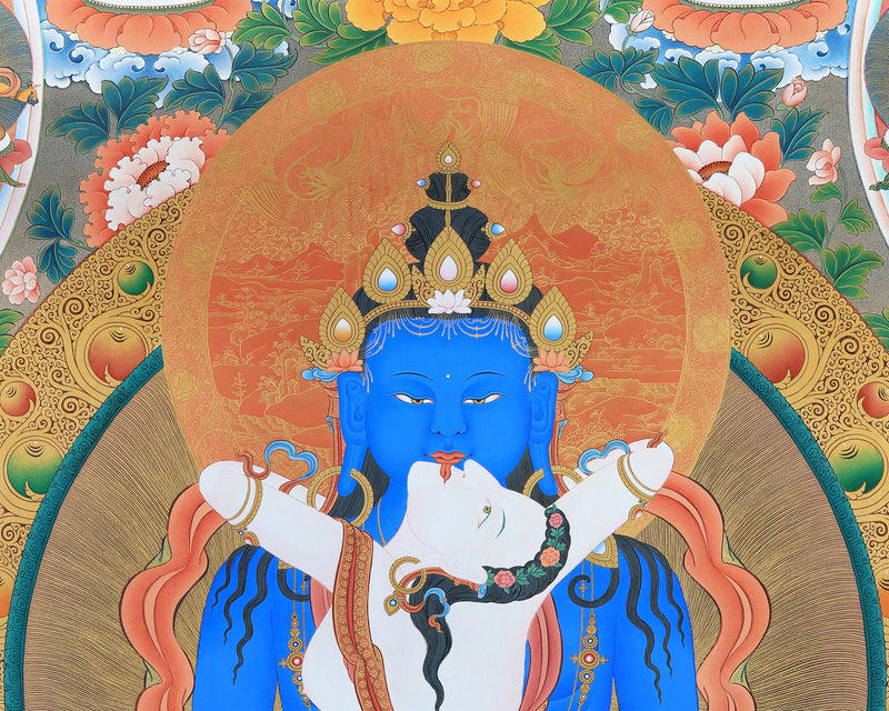 42 Peaceful Deities | Bardo Thangka | Tibetan Thangka Painting | High Quality Giclee Print