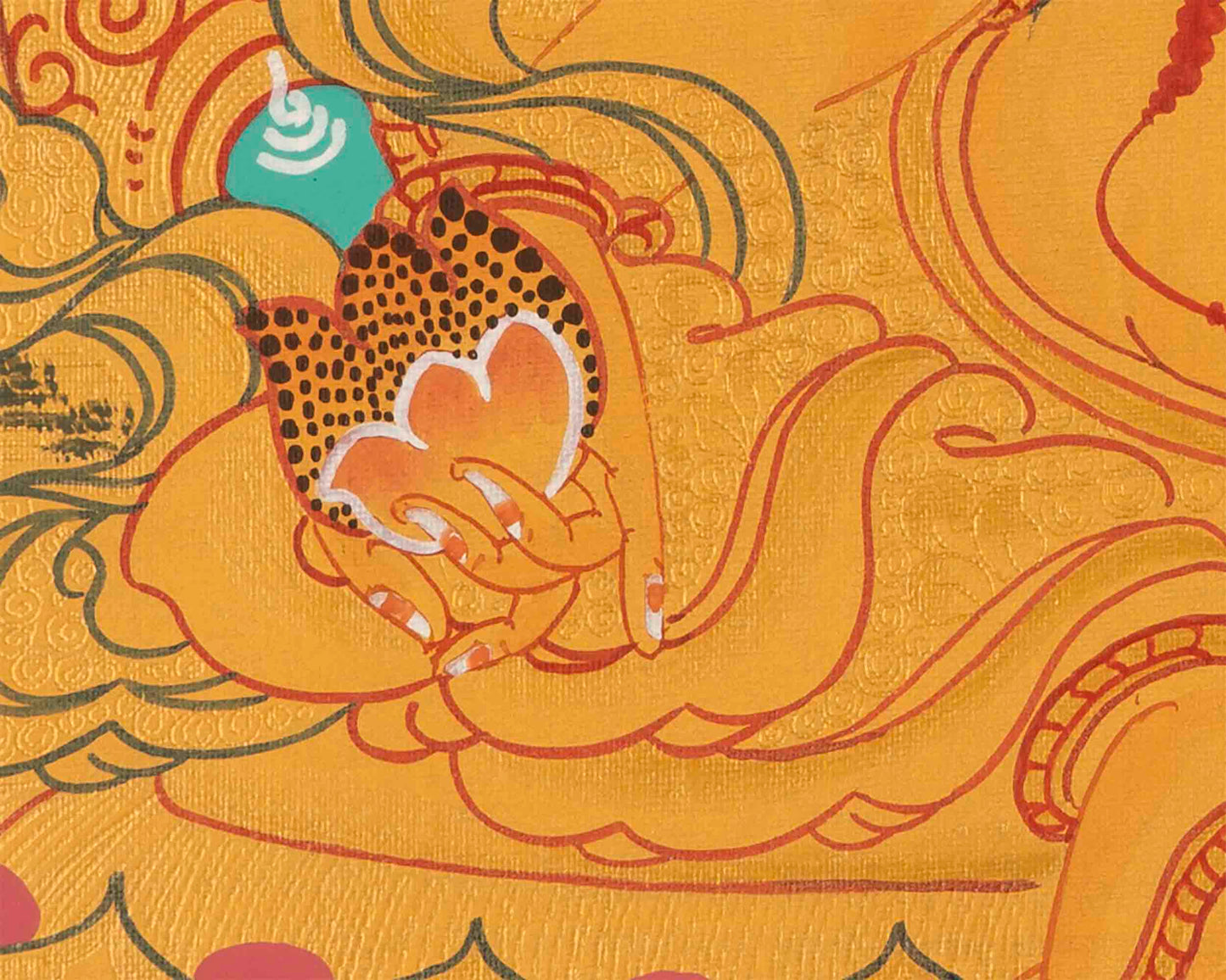 Kubera Thangka Painting | Dzambhala | Wall Decoration Painting