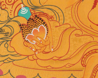 Kubera Thangka Painting | Dzambhala | Wall Decoration Painting