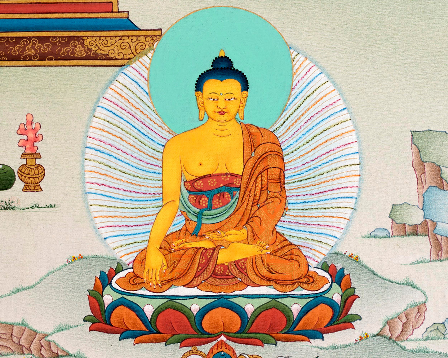 8 Medicine Buddha | Bhaisajyaguru Digital Thangka print