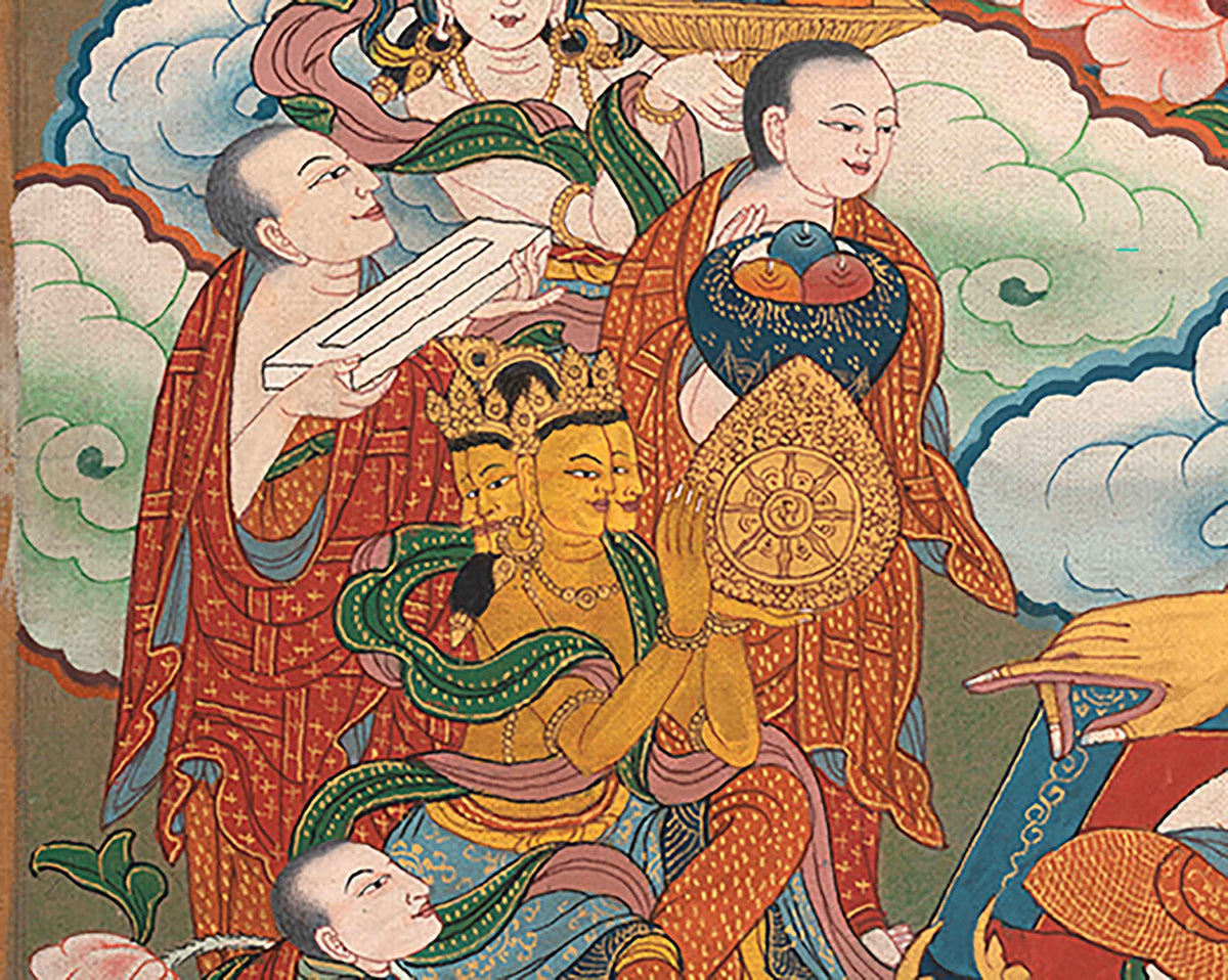 Buddha's 12 Deeds Thangka Print | Traditional gift