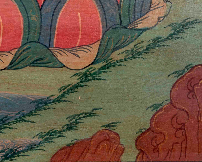 Amitabha Buddha Thangka | Religious Tibetan Art | Wall Decors