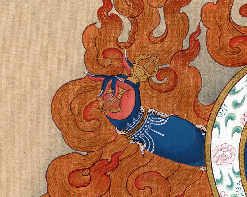 Bhutadamara Thangka | Vajrapani Painting | Guardian of all Deities