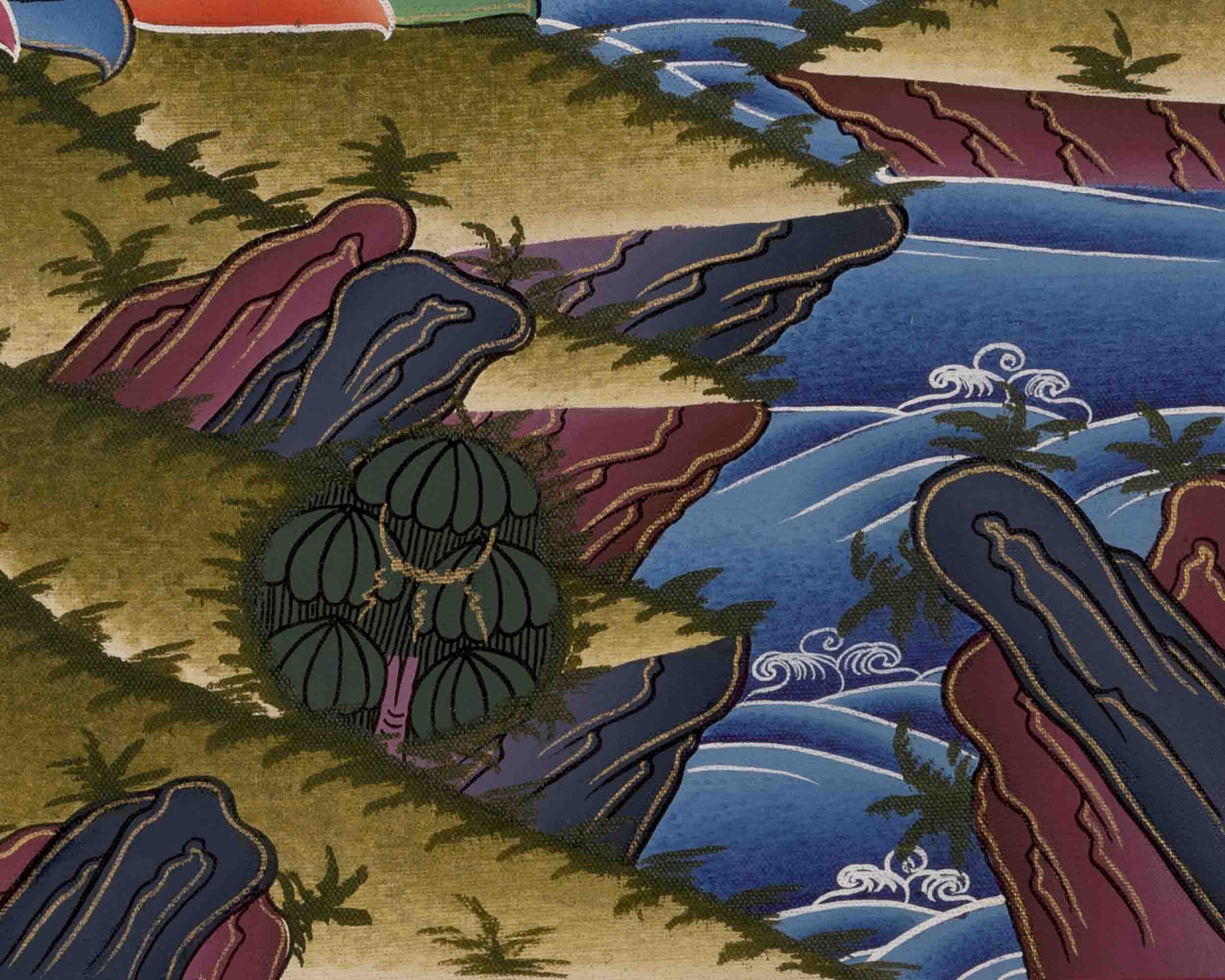 Buddha Samantabhadra Thangka | Traditional Painting | Wall Decors