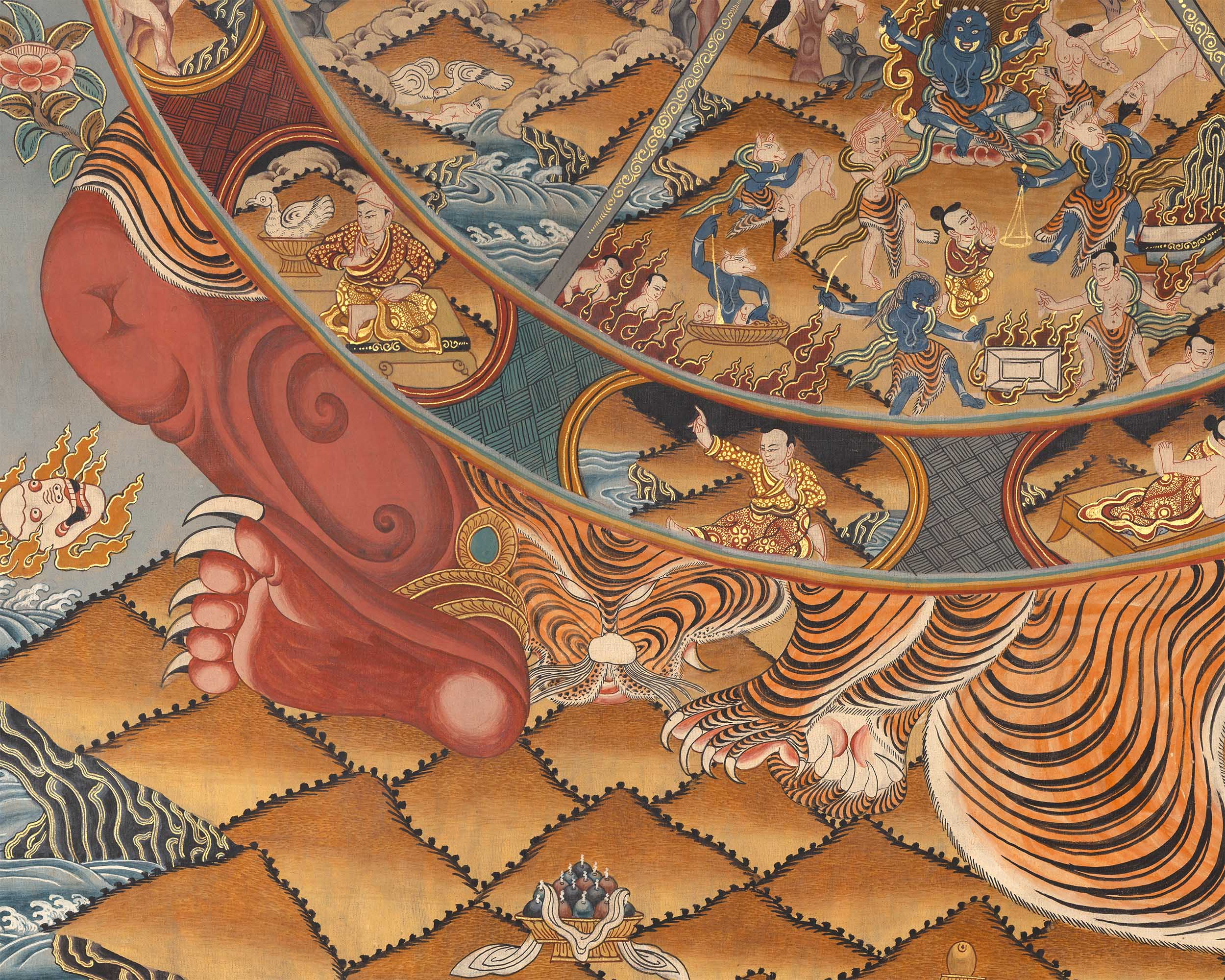 Wheel Of Life Thangka | Hand-Painted Tibetan Buddhist Thangka