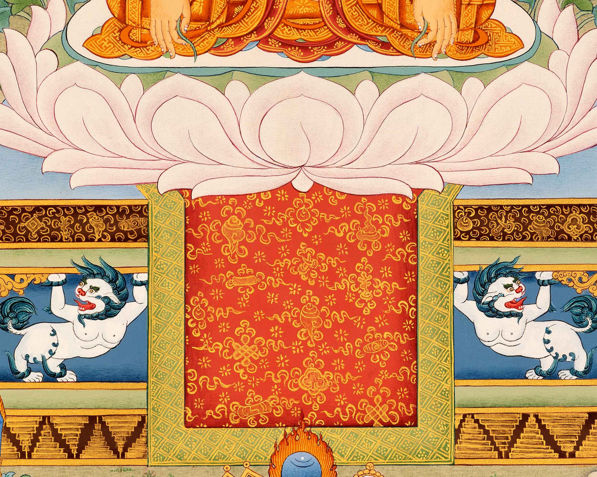 Guru Longchenpa Thangka Print | Tibetan Buddhist Master Digital Print