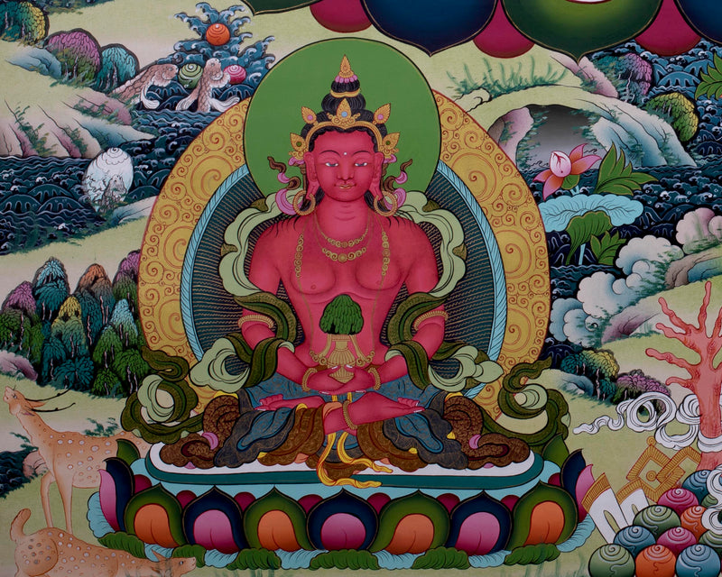 Tibetan White Tara | Hainpainted Tara Thangka