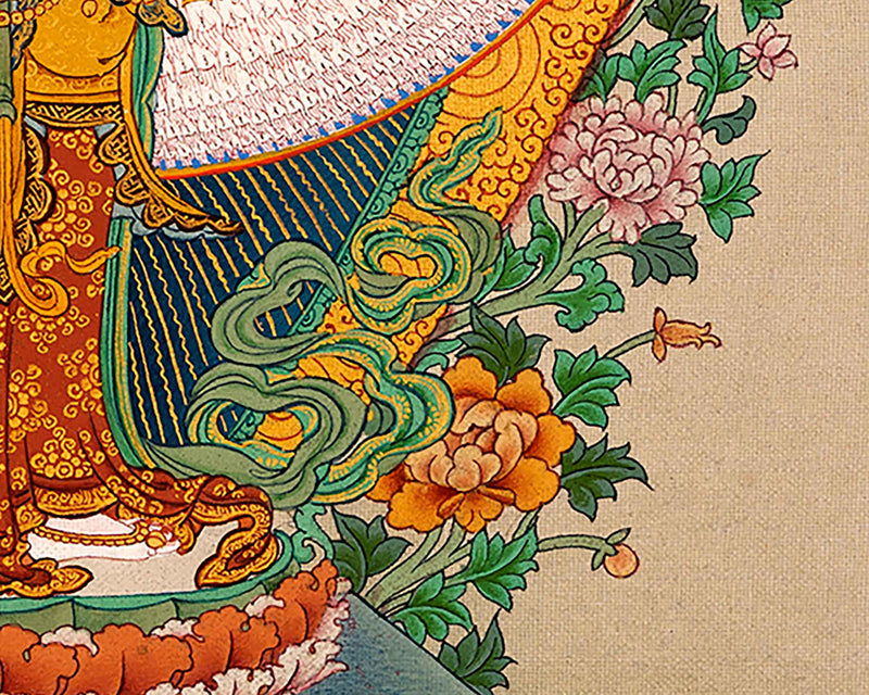 Traditionally Hand-Painted Chenrezig 1000 Arms Thangka | Himalayan Buddhist Sacred Art