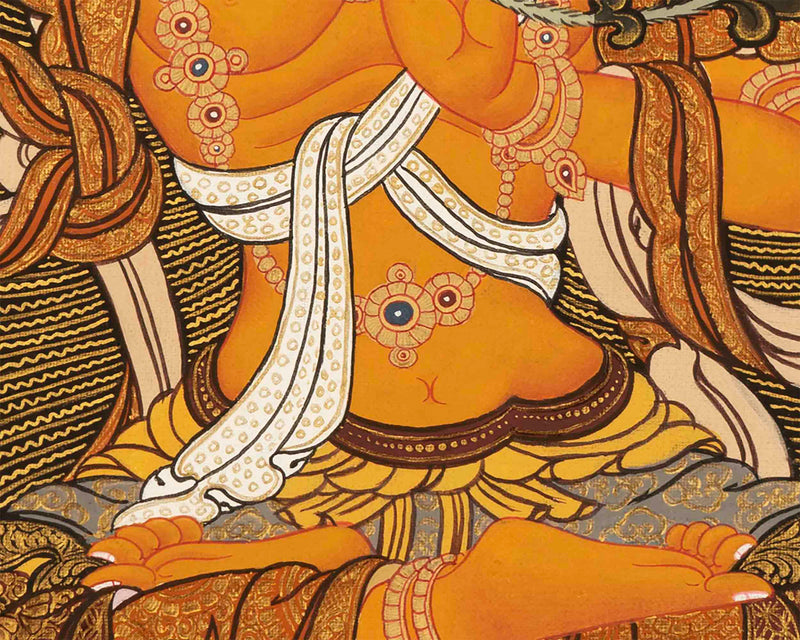 Manjushree Thangka Painting |  Tibetan Buddhism Thangka Art