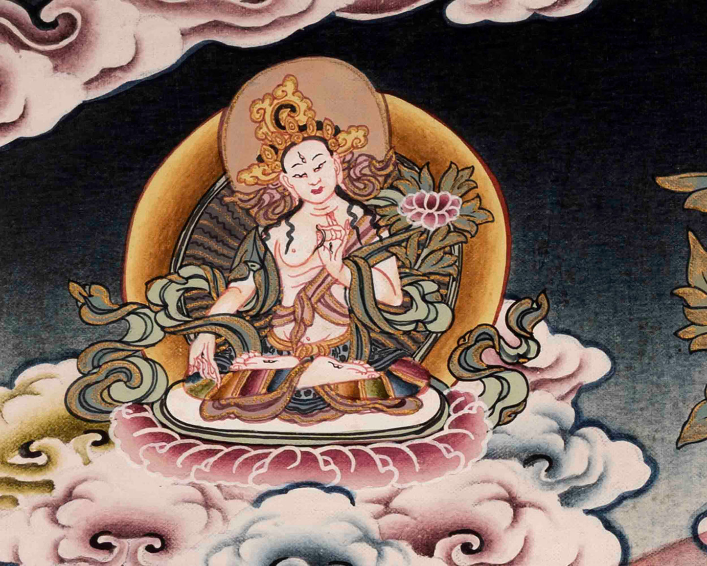 Green Tara Thangka | Traditional Artwork | Wall Hanging Decors