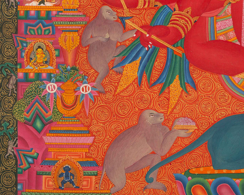 Bodhisattva Ganesha | Thangka Painting Prints