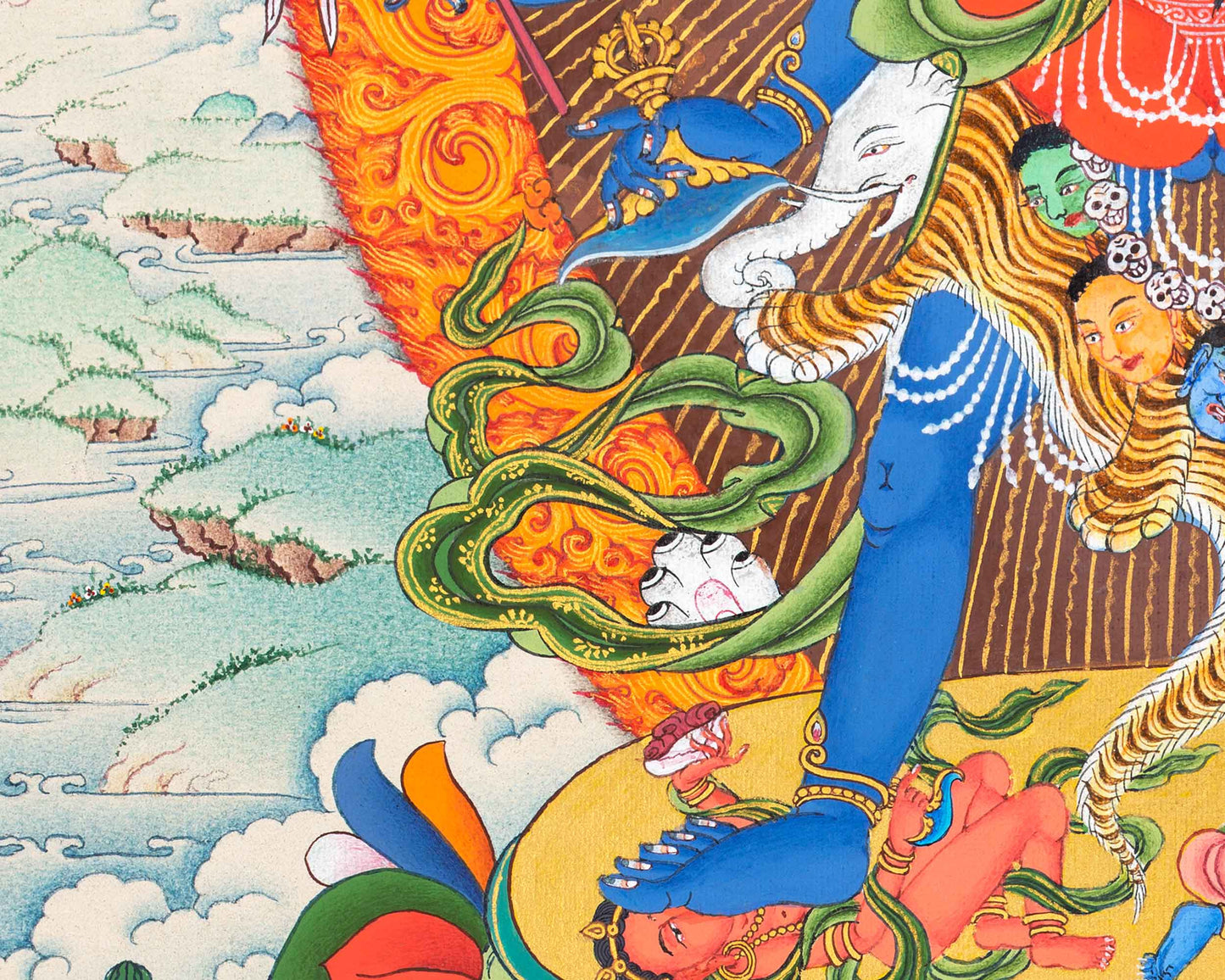 12 Armed Chakrasamvara Thangka | Meditational Deity | Tibetan Yidam Paintings