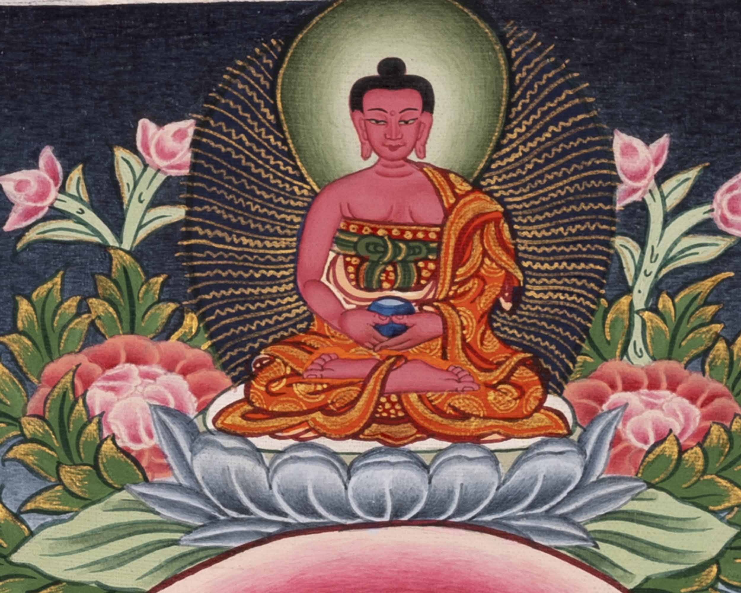 Bhaisajyaguru Thangka | Original Hand-Painted Tibetan Art