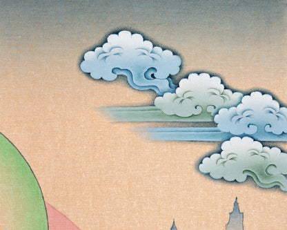 Thangka Artistry of Vairocana Buddha | Thangka Print of Universal Harmony | High Quality Print For Thangka Print
