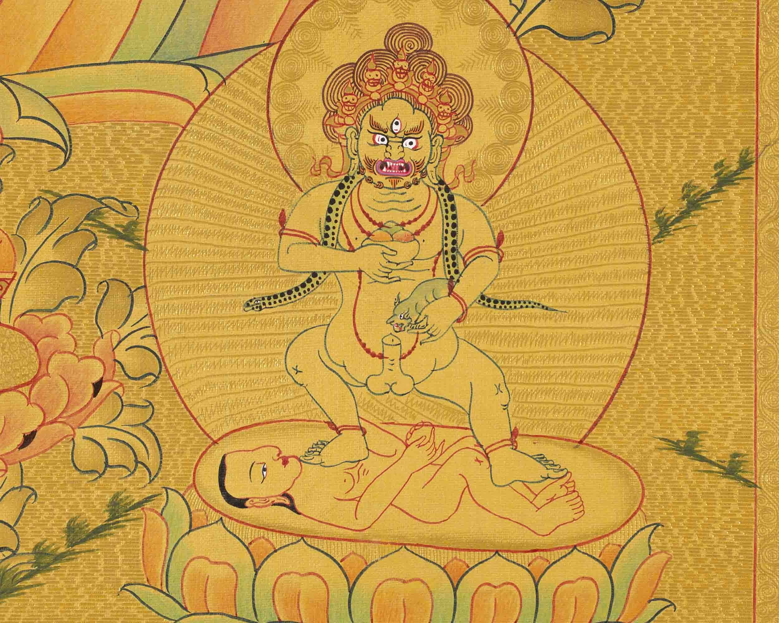 Dzambala Thangka Print | Wall Decoration