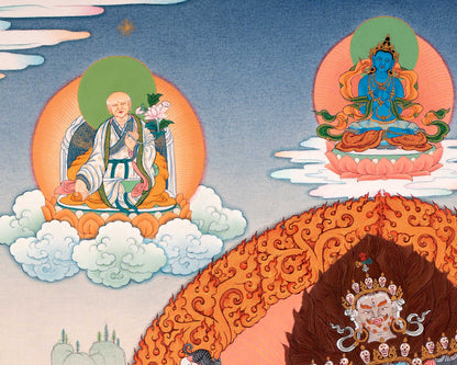 Hevajra Thangka Print | Nairatmya and Other Deities Painting