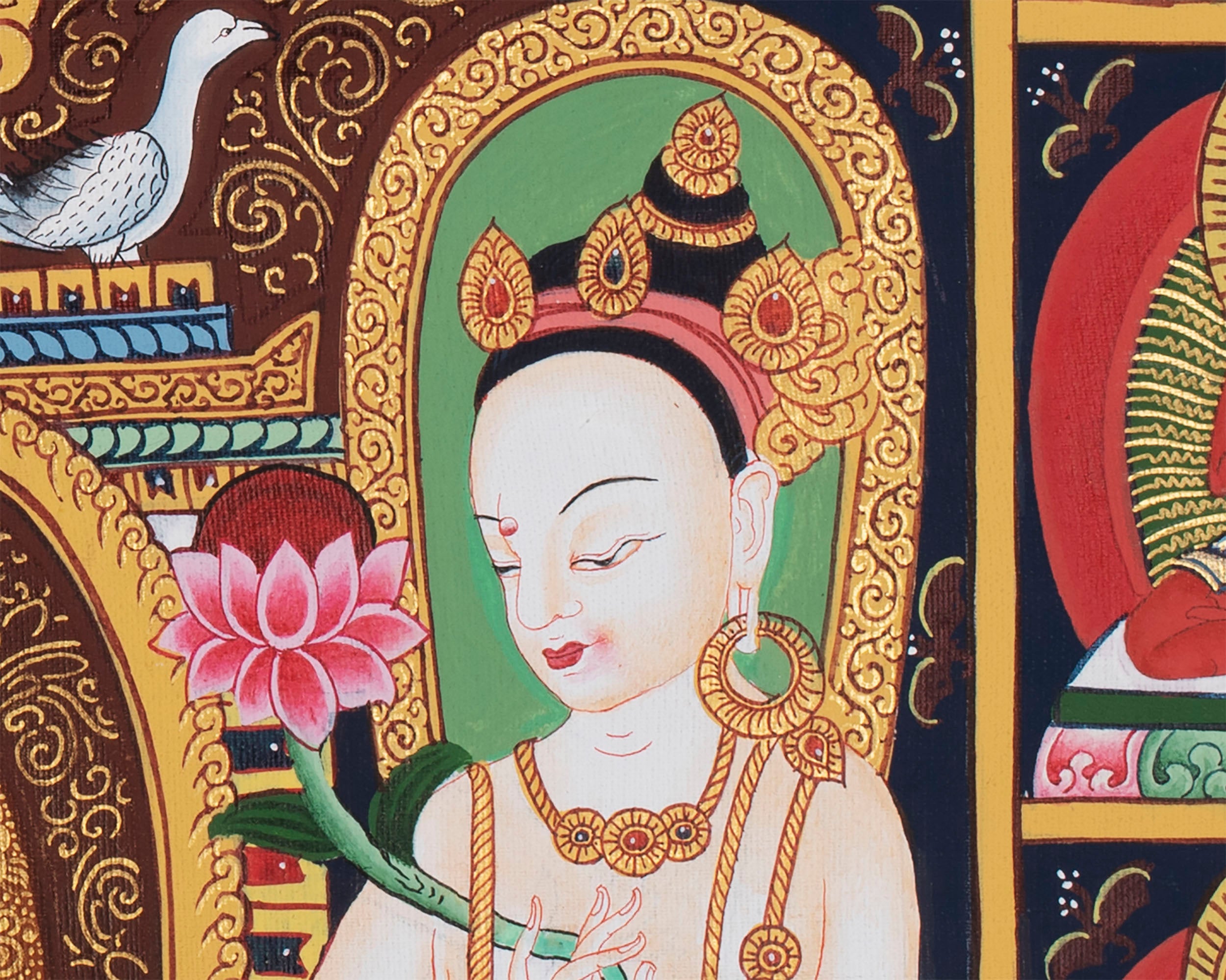 Shakyamuni Buddha Kadampa Art | Buddhist Thangka Painting