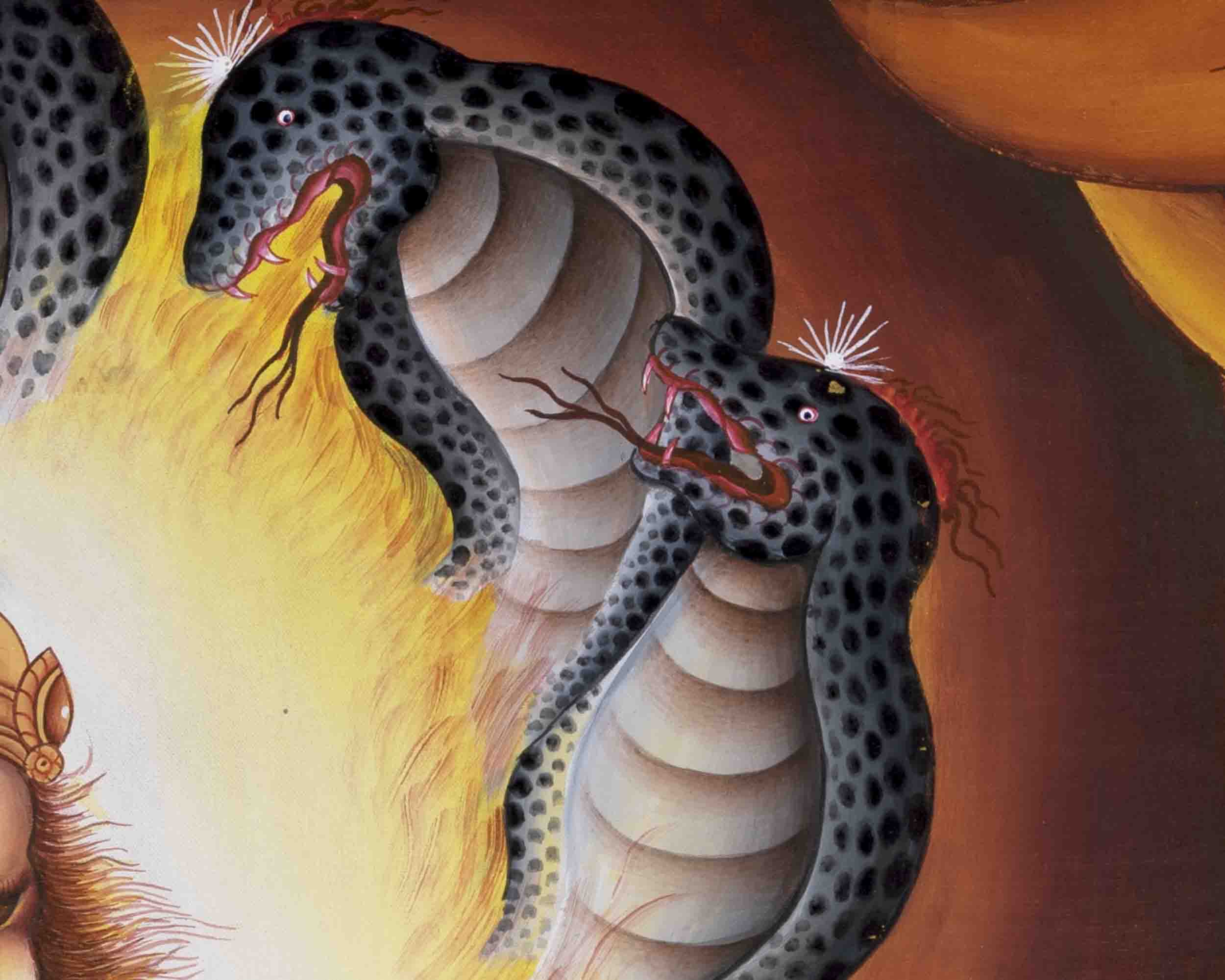 Narasimha Thangka | Religious Handpainted Art | Wall Decors