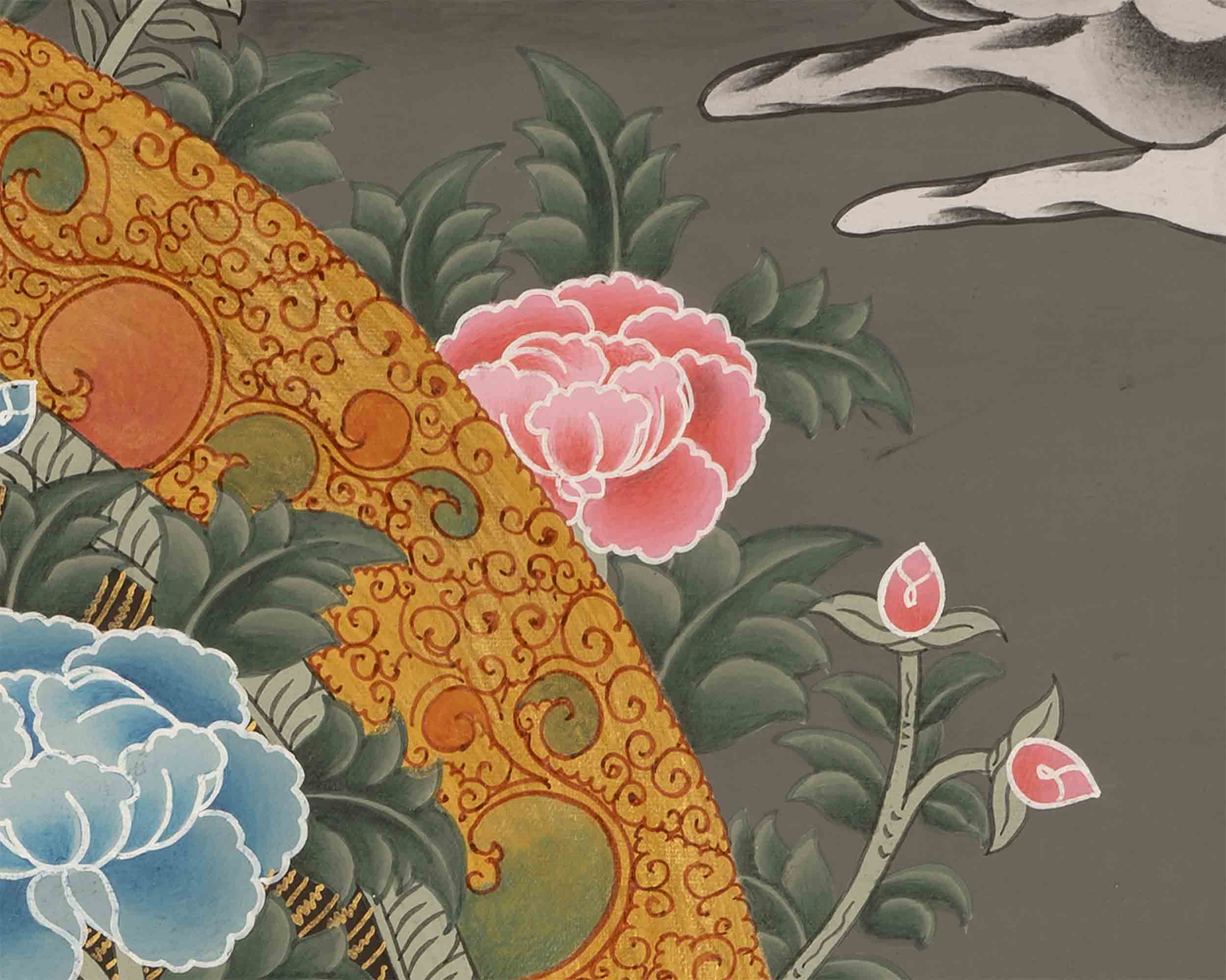 Quality Green Tara | Traditional Tibetan Thangka | Religious Wall Decoration