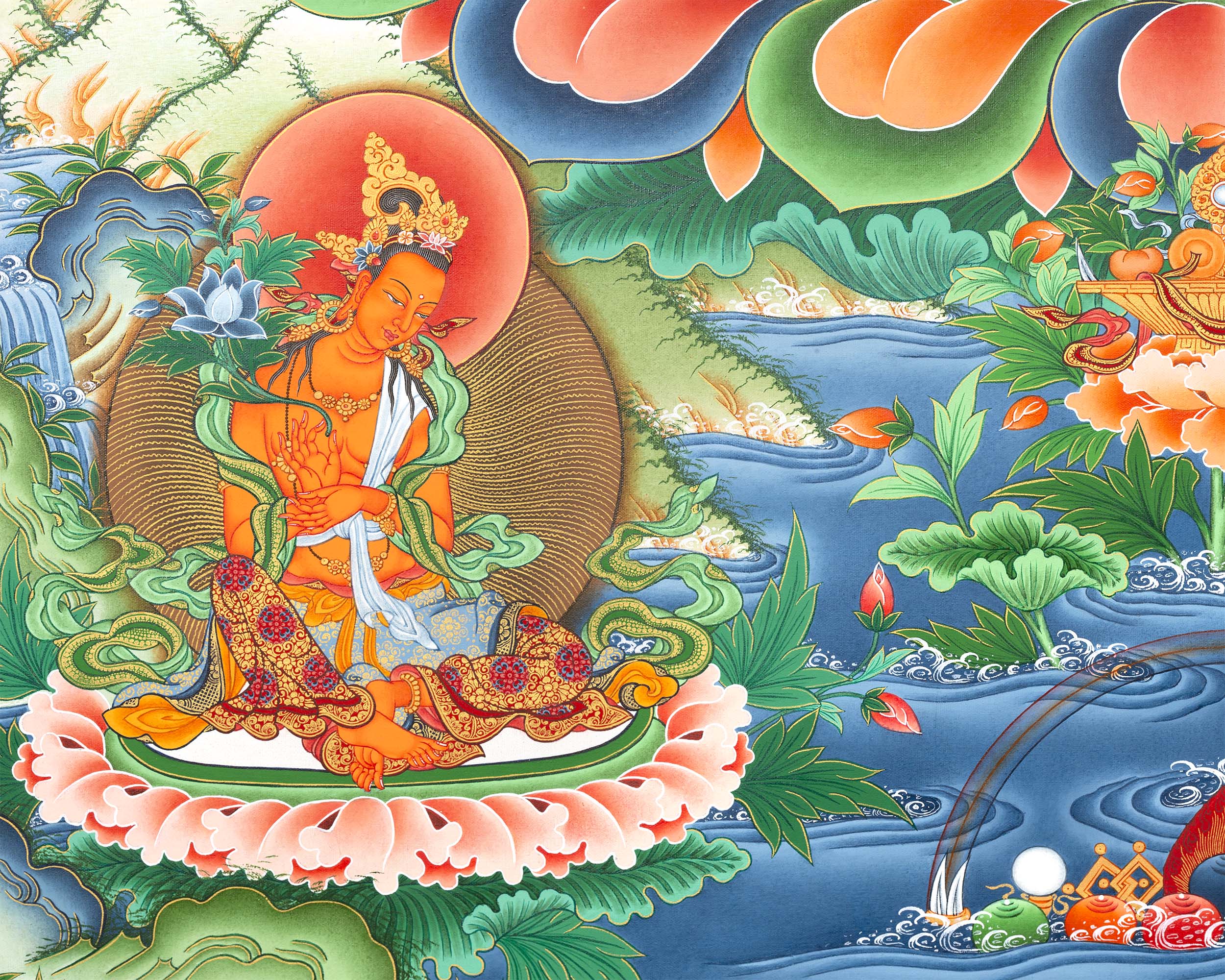 White Tara Print | Digital Paintings | Wall Decor