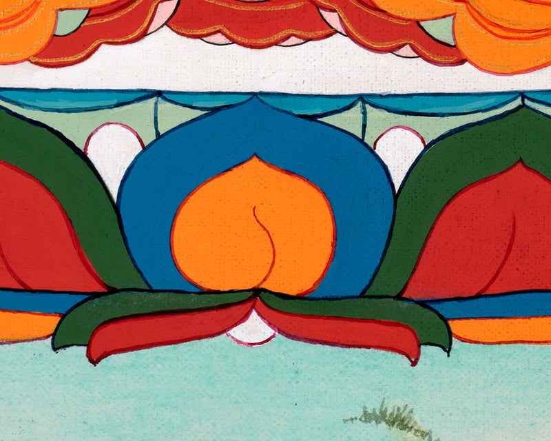 Tibetan Buddha Thangka | Hand Painted Art for Meditation