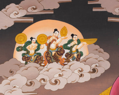 White Tara Thangka | Buddhist Female Deity | Religious Wall Decors