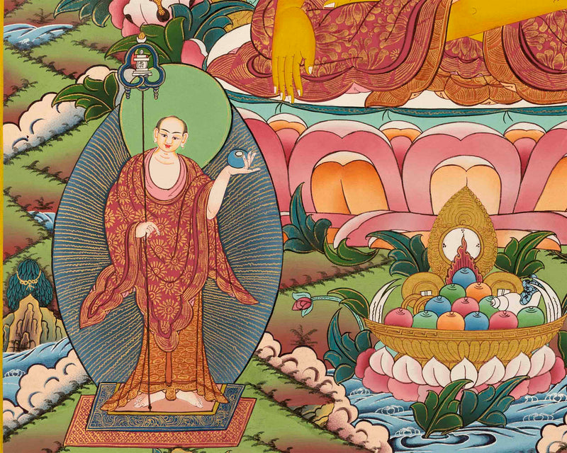 Gautama Buddha Thangka | Gift For Buddhist | Wall Decoration Art