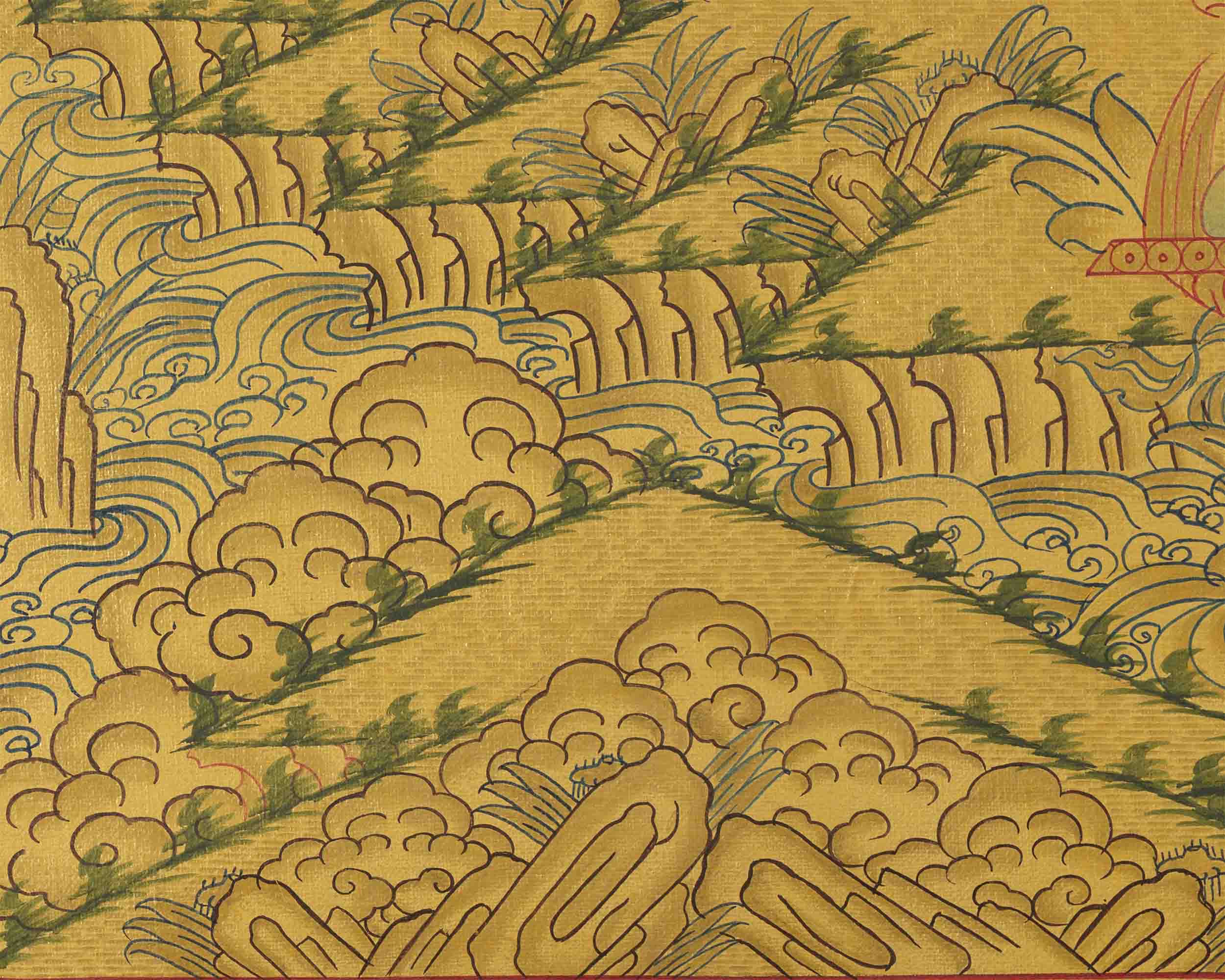 Shakyamuni Buddha Thangka Art | Traditional Painting | Wall Decors
