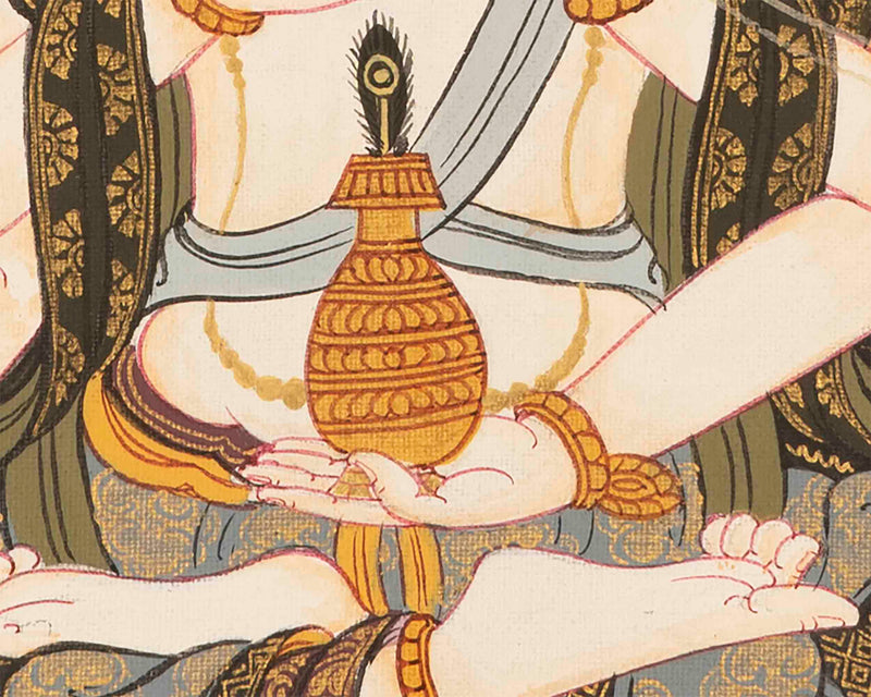 Namgyalma Thangka | Buddhist Traditional Artwork | Wall Hanging Decors