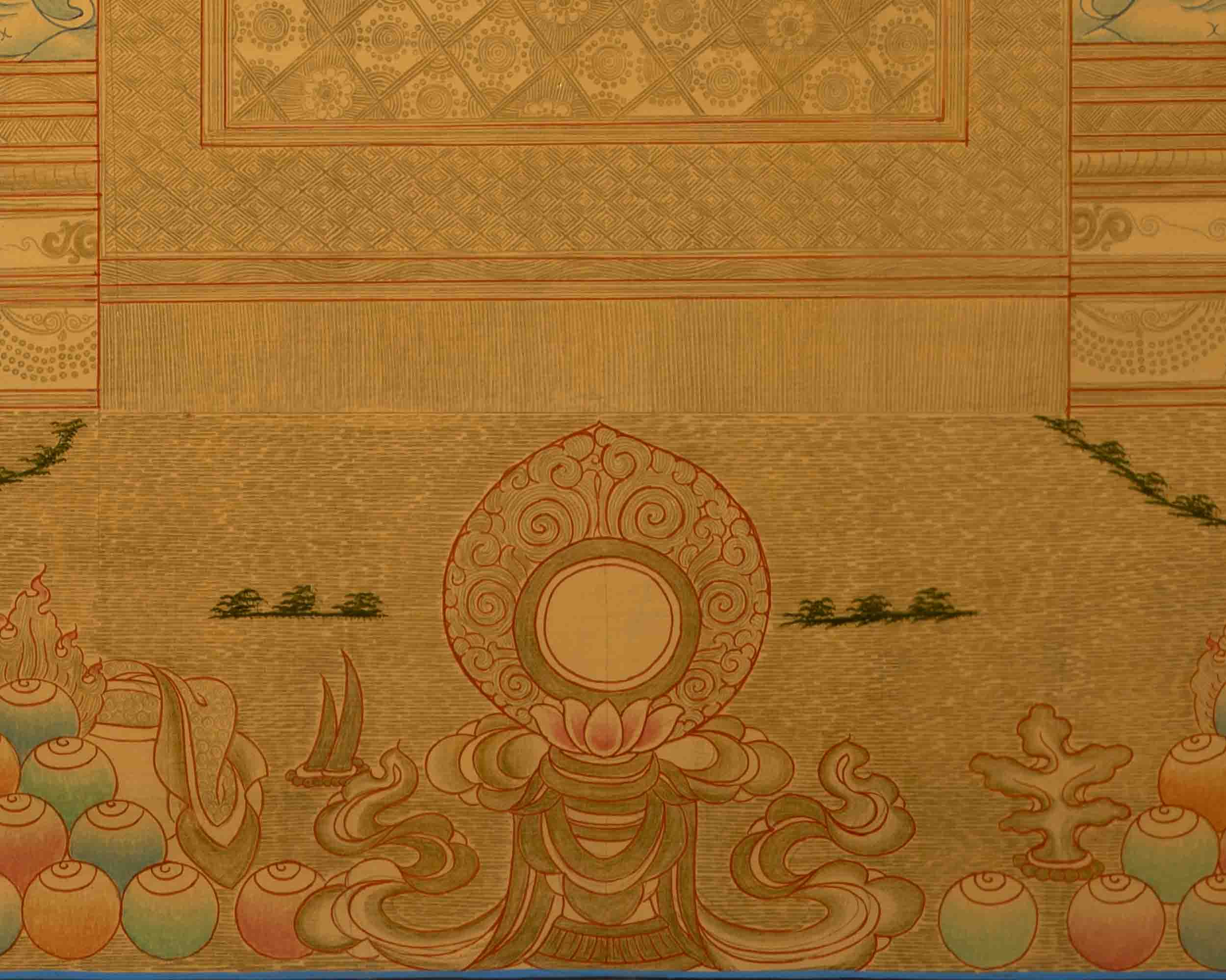 Tibetan Shakaymauni Thangka | Tibetan Buddha Artwork