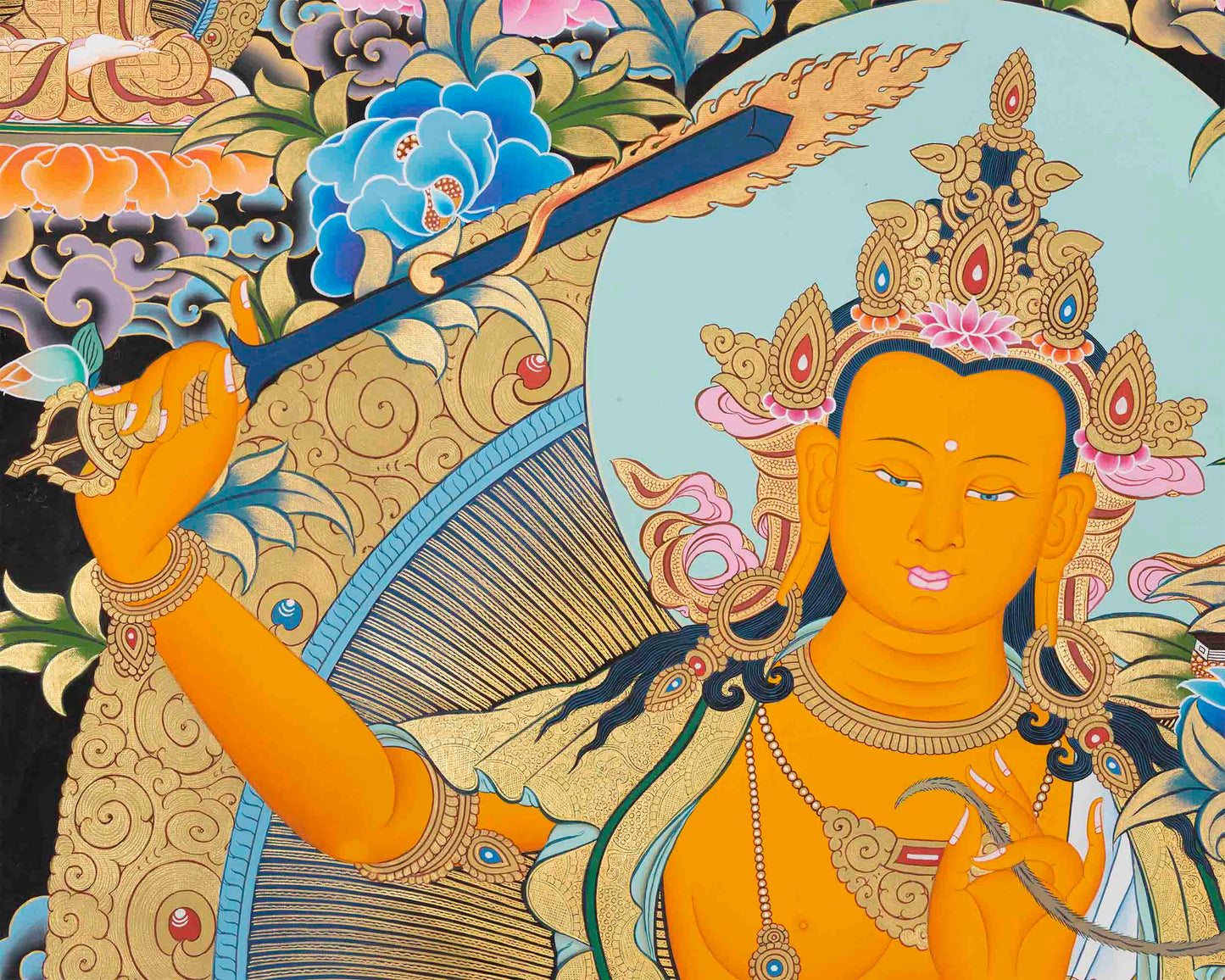 Manjushri Print | Religious Artwork | Wall Decors