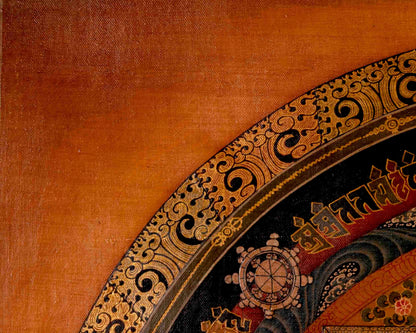 Tibetan Kalachakra Mandala | Traditional Thangka | Wall Decors
