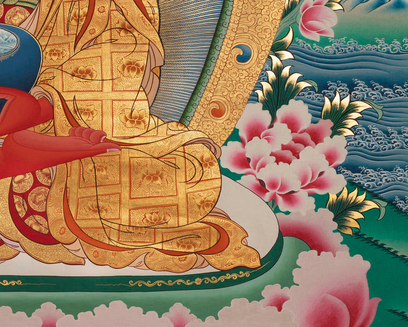Red Amitabha Buddha | Thangka Prints | Wall Hanging Decors