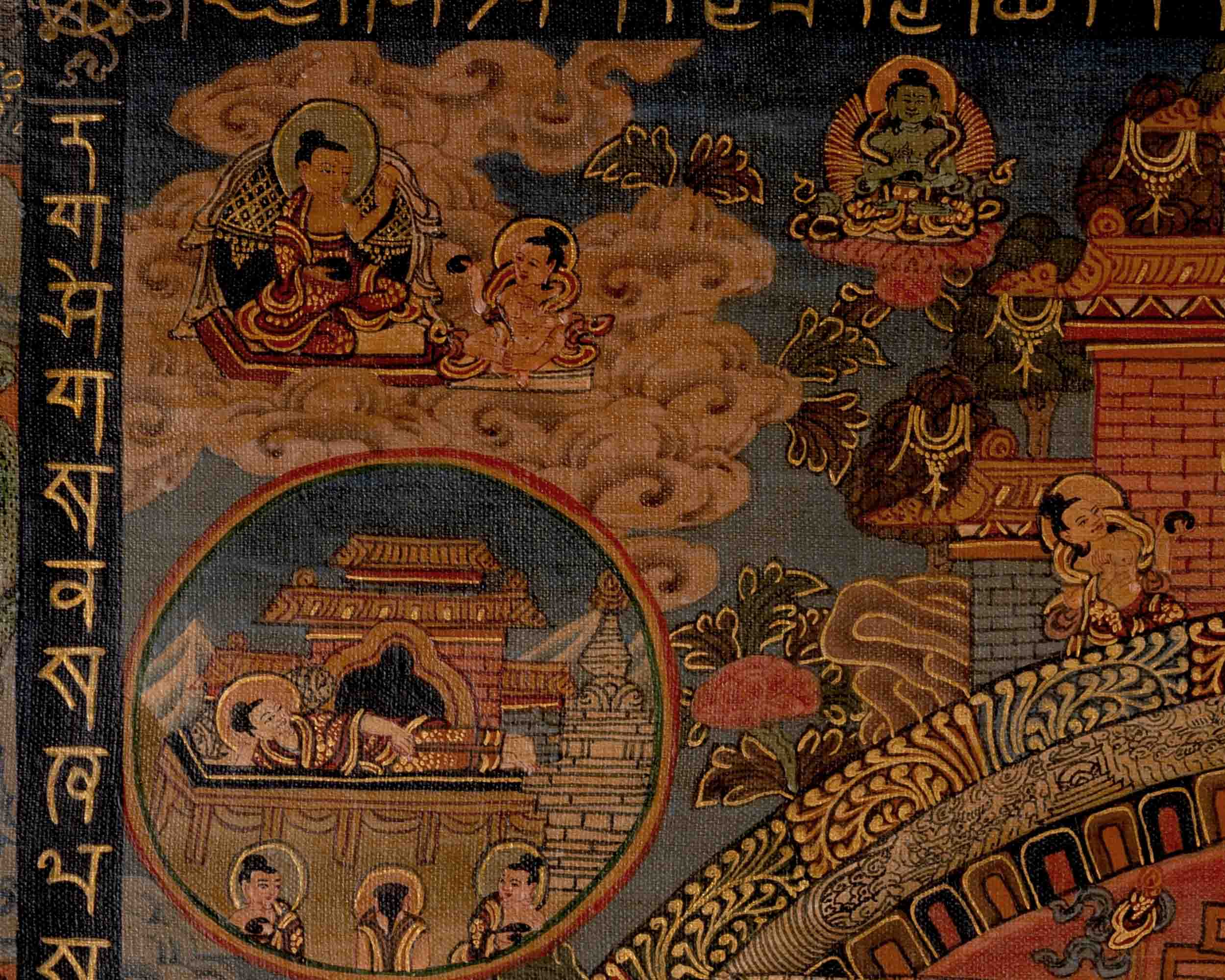 White Tara Mandala | Traditional Tibetan Thangka | Religious Wall Decors