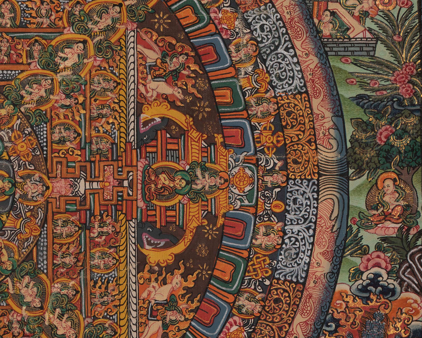 Vintage Shakyamuni Buddha Thangka | Hand-painted Thangka