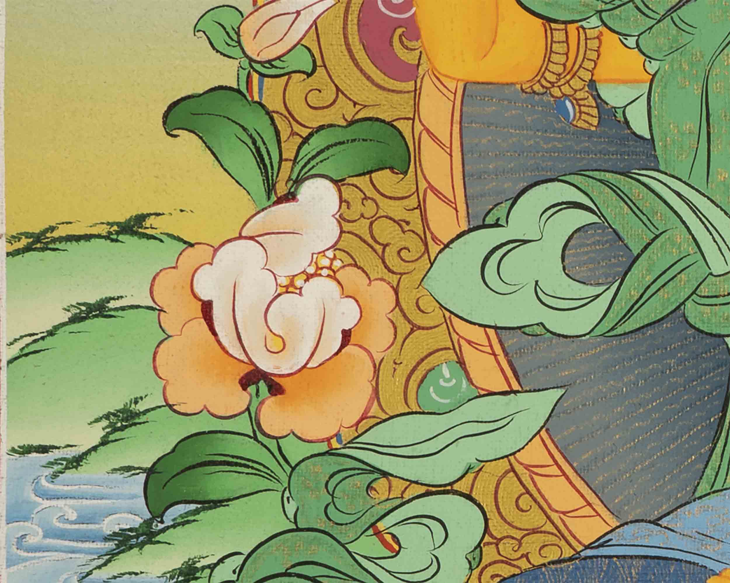 Buddhist Manjushree Thangka | Wall Hanging Decorations