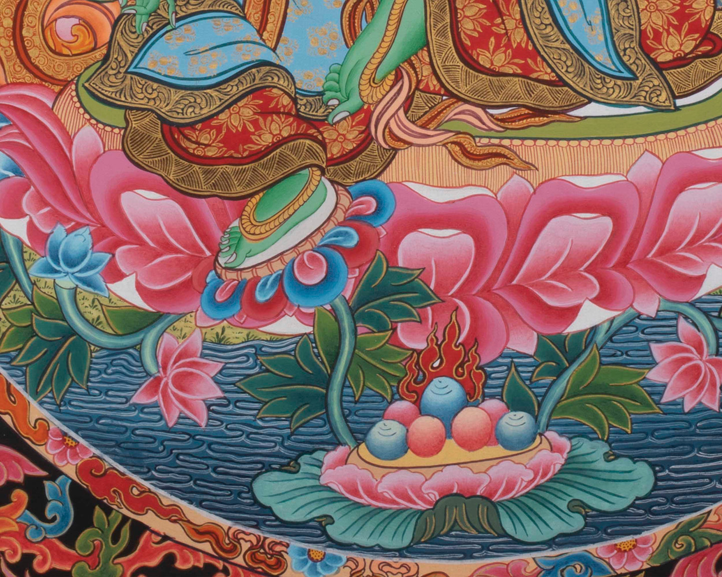 Green Tara Thangka | Rare Art