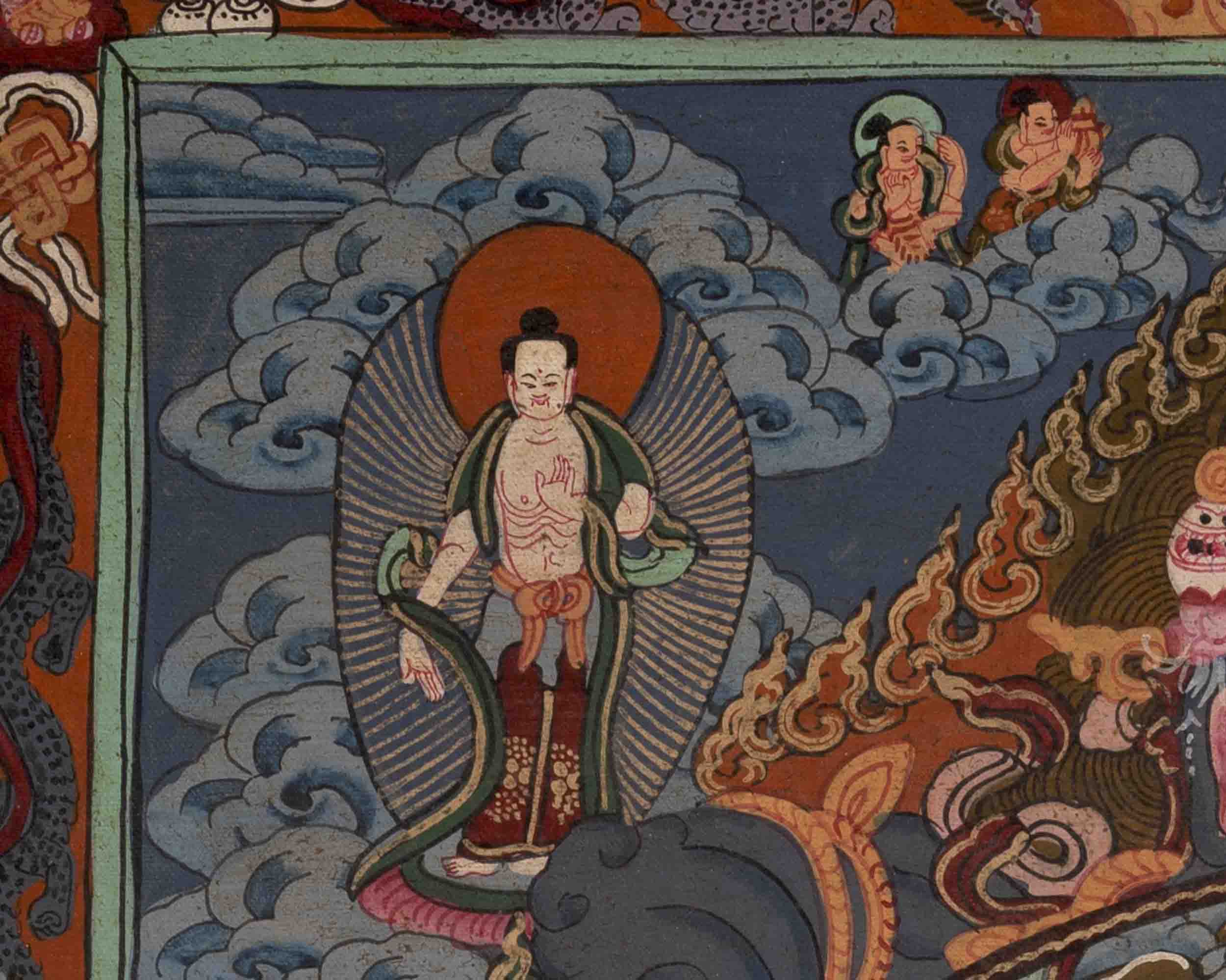 Wheel of Life Thangka | Oil Varnished Painting | Wall Decors