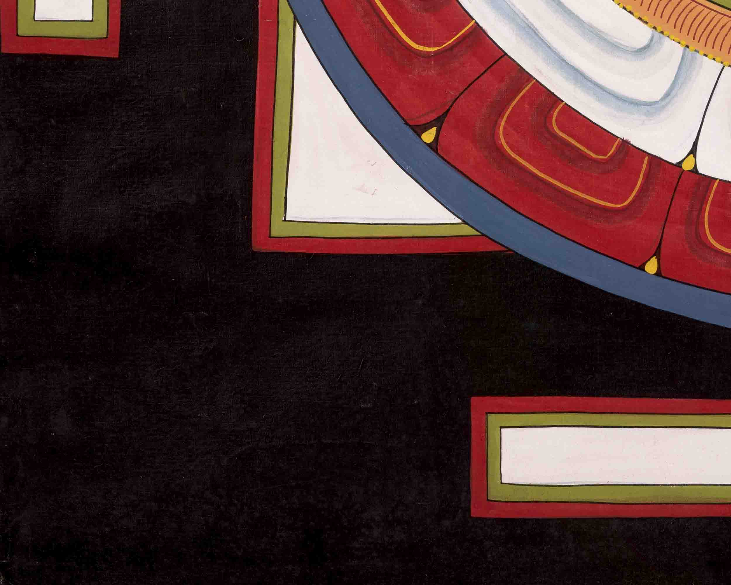 Shree Yantra Mandala Thangka | Vintage Traditional Art | Wall Decors