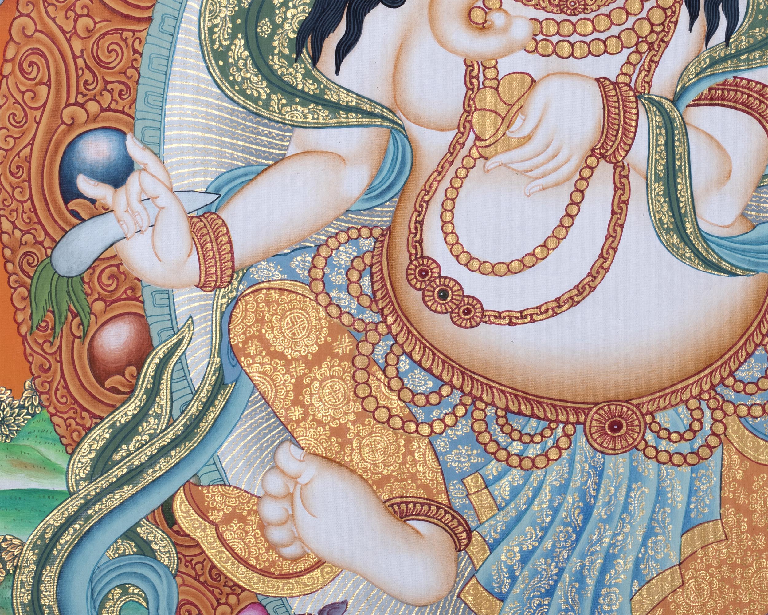 Ganesh Prints | Digital Thangka Prints | Wall Decors