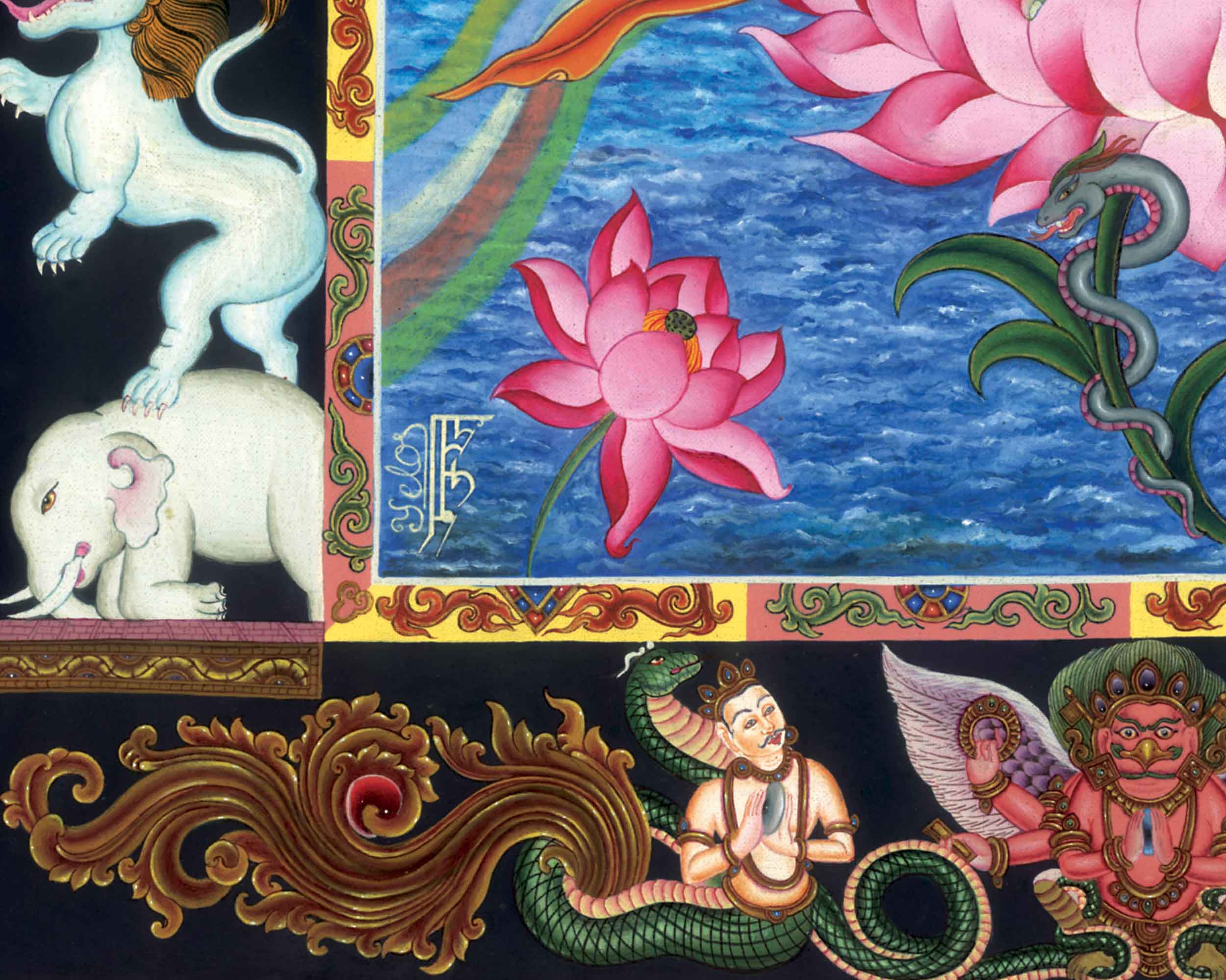 Tibetan Thangka Green Tara Prints | Canvas Digital Prints