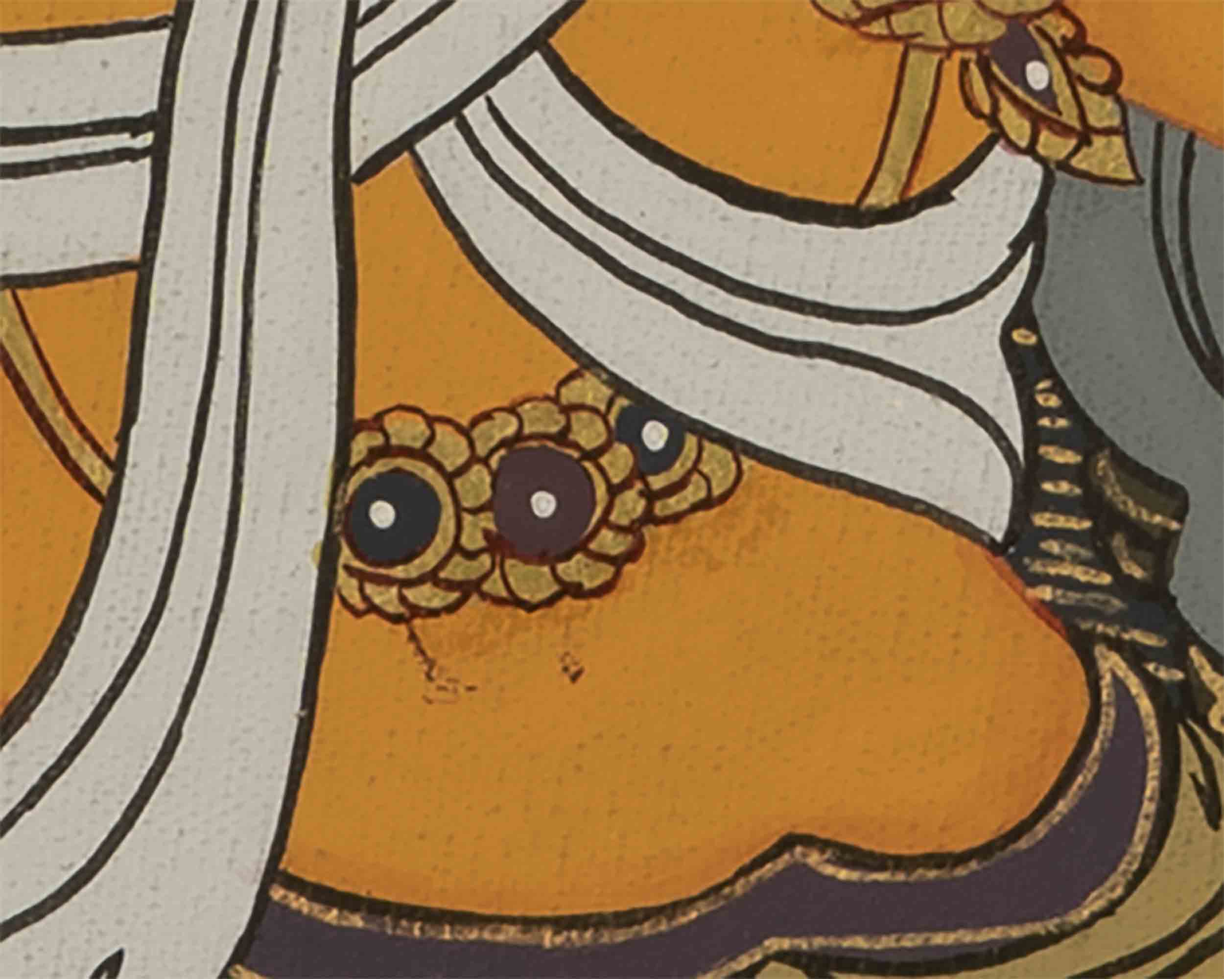 Manjushree Thangka Painting | Buddhist Wall Hanging