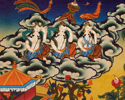 Bodhisattva Avalokitesvara Thangka | Handpainted Religious Painting