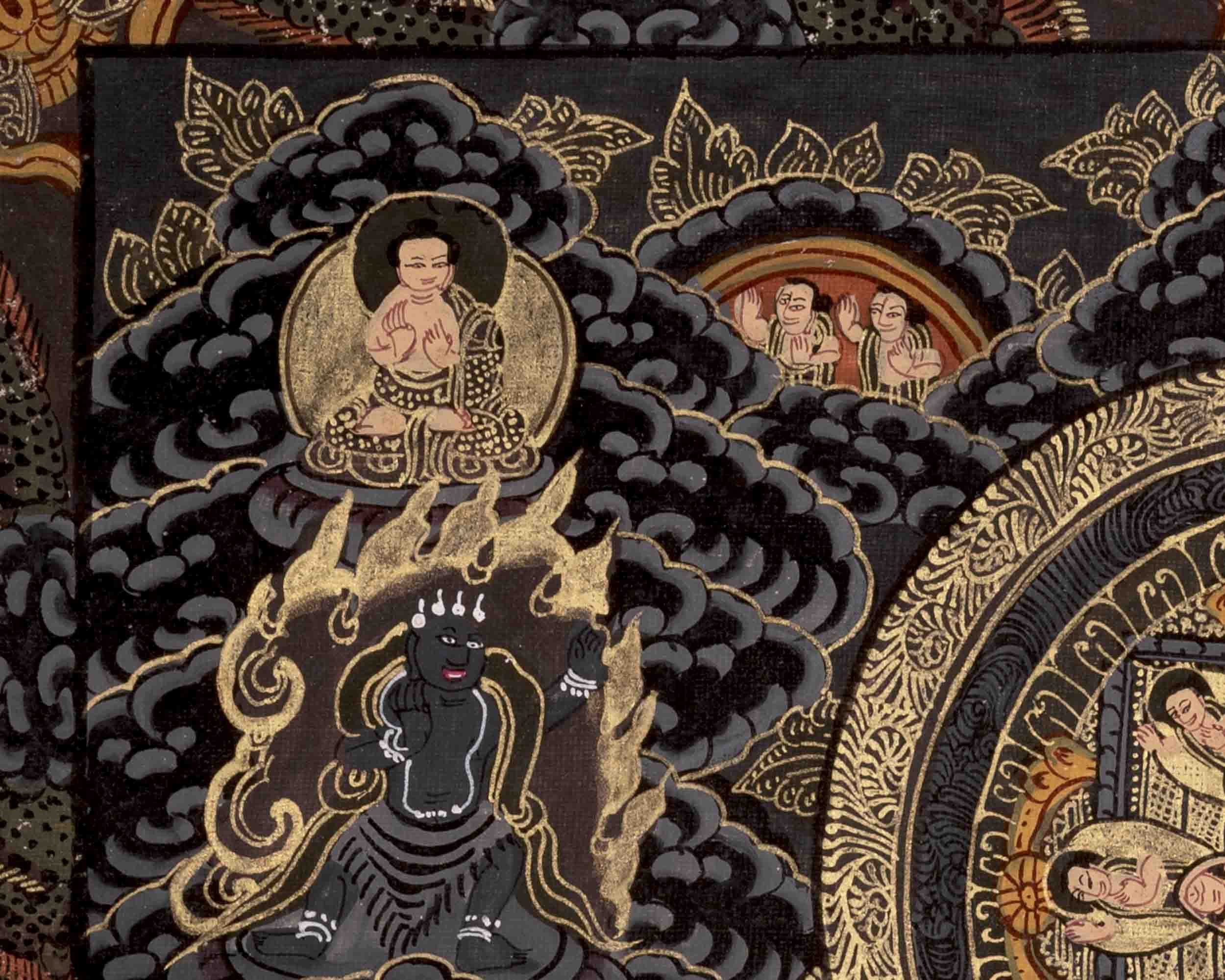 Three Mandala Thangka | Buddha and Female Bodhisattvas