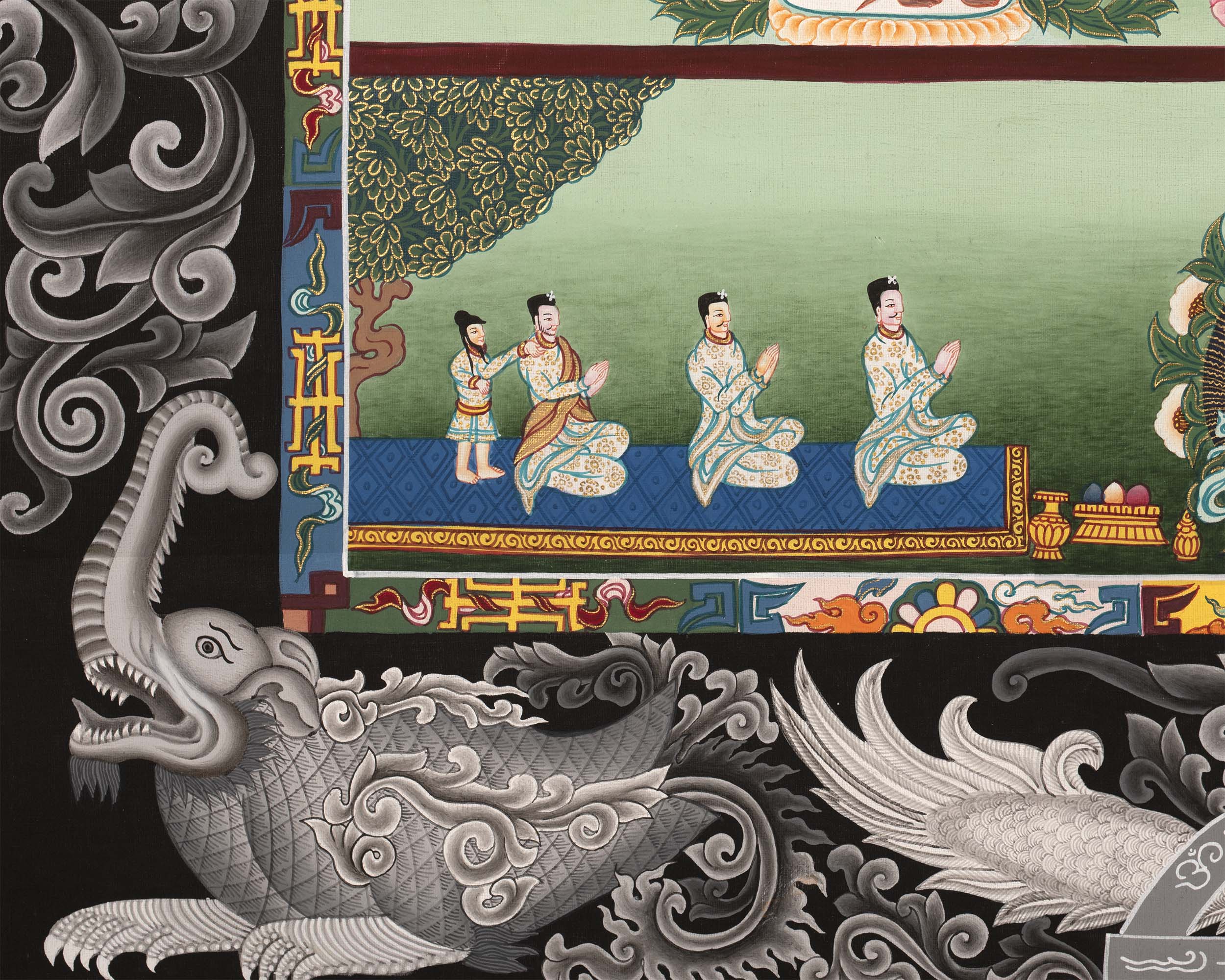 Ganesh Thangka Print | Traditional Paubha Art | Wall Decors
